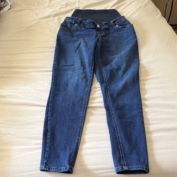 Time and Tru Dark Blue Maternity Jeggings size medium - Picture 1 of 4